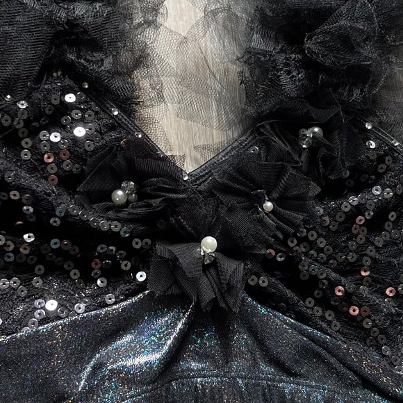 Custom Ballet/Contemporary Dance Costume-Black Tulle - Picture 4 of 5